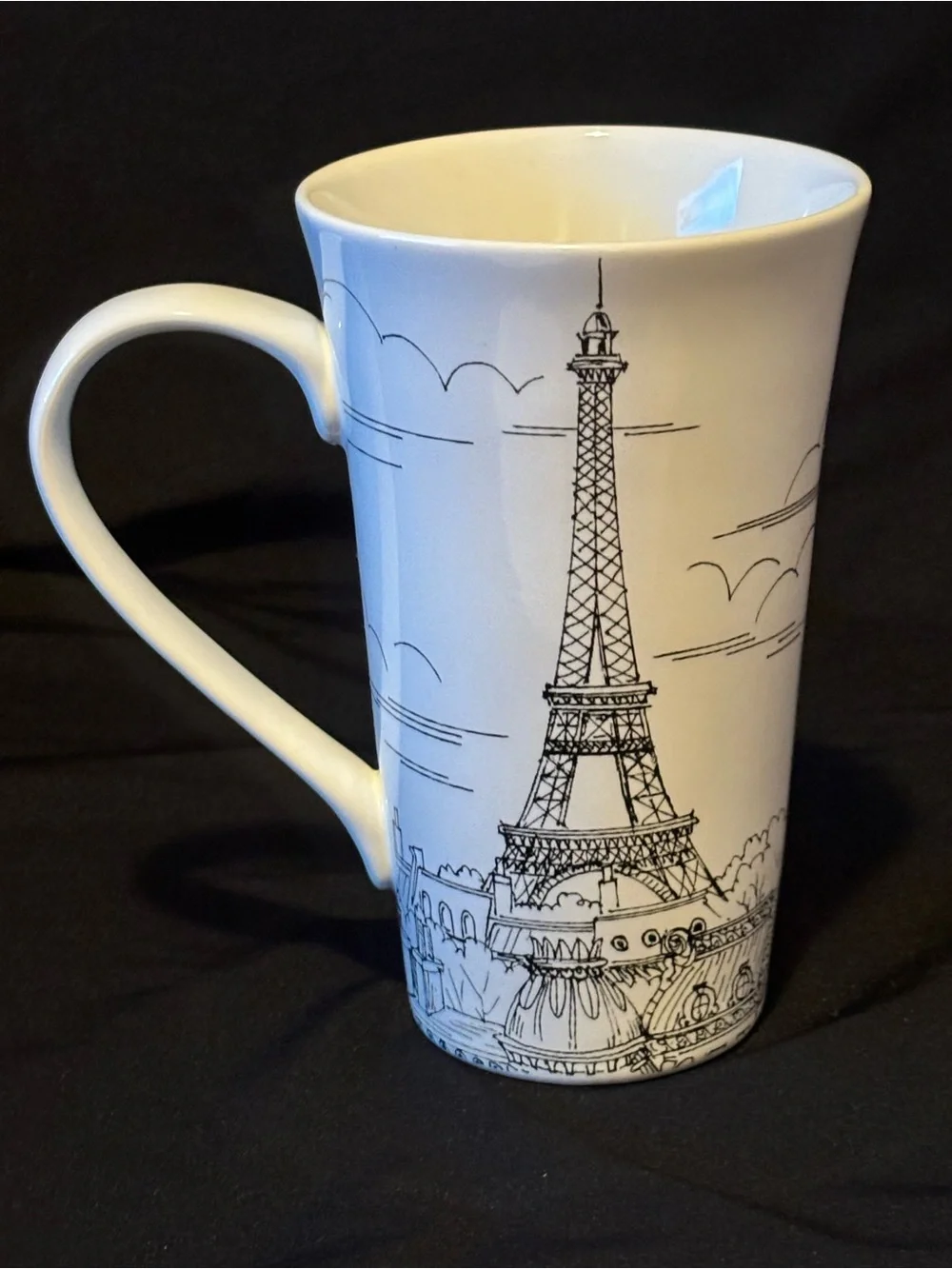 222 Fifth City Scenes Black and White Large Ceramic Mug